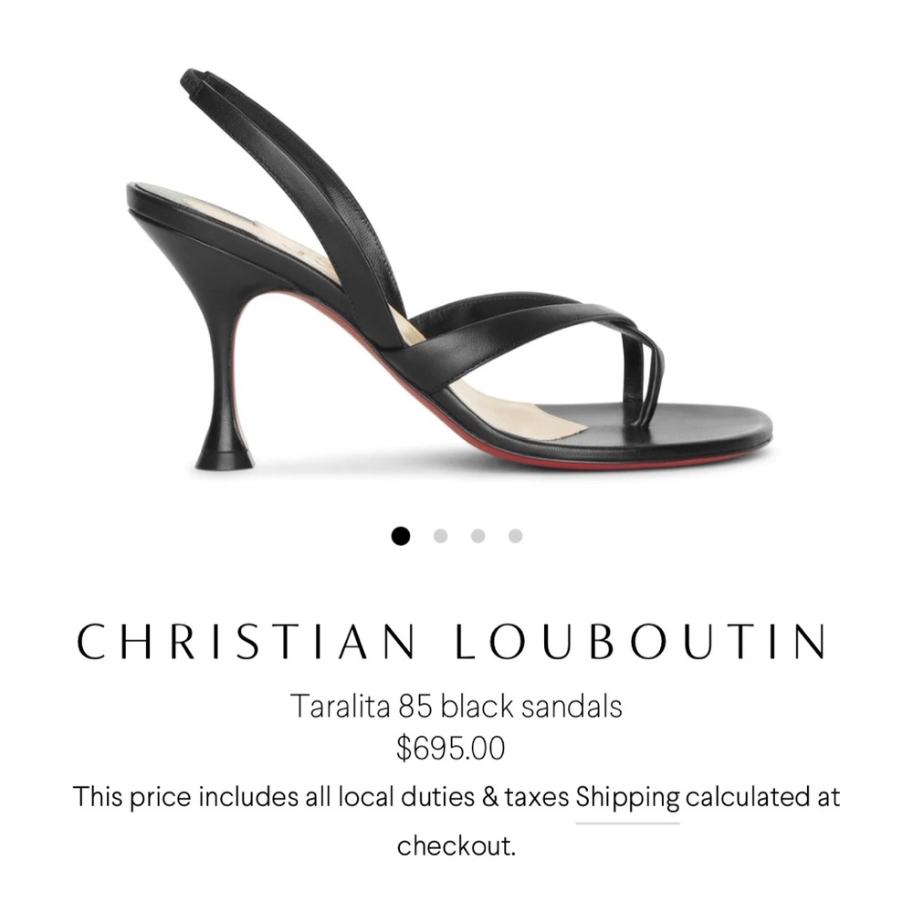 Christian Louboutin Taralita 85 black sandals